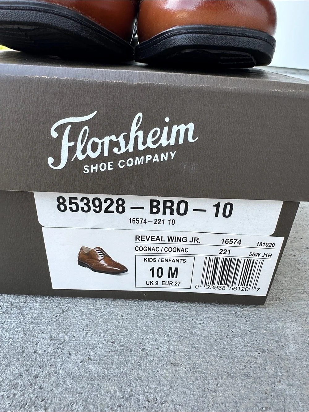 Florsheim Tan Wingtip Oxford Dress Shoes